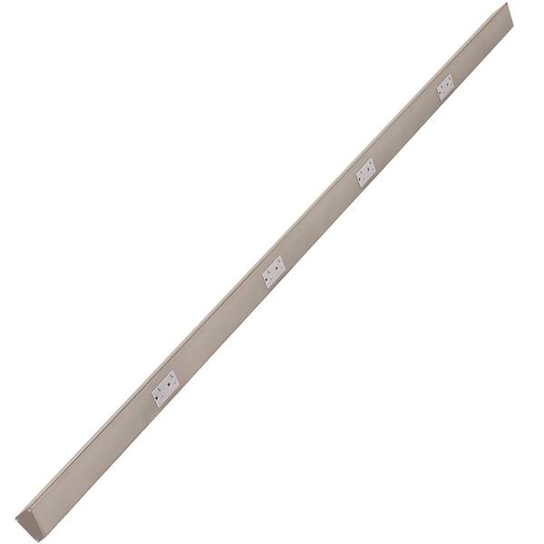 72" 20 amp 120 volt Satin Nickel 4 Duplex Receptacle Under Cabinet Power Strip